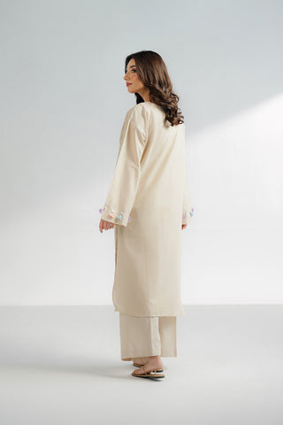 2 Piece Self Jacquard Embroidered Suit (CS0601)