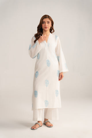 2 Piece Cotton Embroidered Suit (CP0403)
