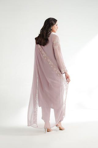3 Piece Chiffon Embroidered Suit (FL0232)