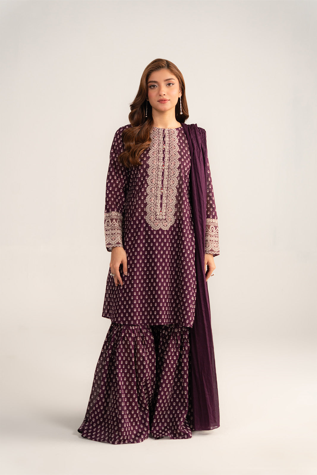 3 Piece Printed Lawn Printed Suit (CP0408)