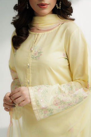 3 Piece Lawn Embroidered Suit (CS0483)