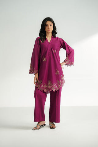 2 Piece Lawn Embroidered Suit (CS0572)