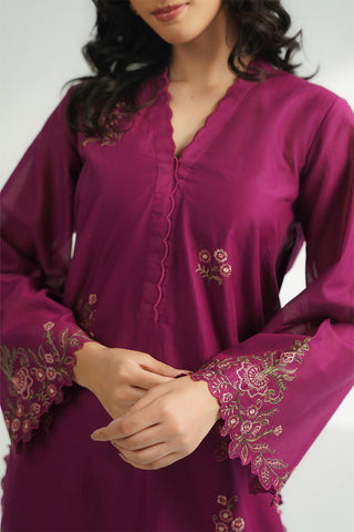 2 Piece Lawn Embroidered Suit (CS0572)