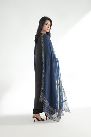 1 Piece Chiffon Embroidered Dupatta (FD0136)