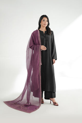 1 Piece Khaddi Net Embroidered Shawl (FH0034)