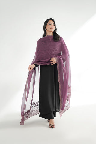 1 Piece Khaddi Net Embroidered Shawl (FH0034)