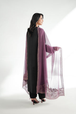 1 Piece Khaddi Net Embroidered Shawl (FH0034)