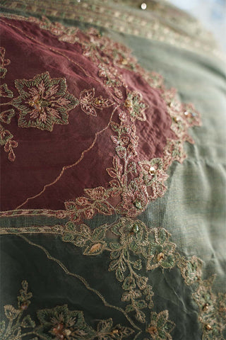 1 Piece Emboss Net Embroidered Shawl (FH0031)