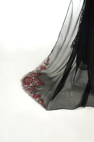 1 Piece Chiffon Embroidered Dupatta (FD0137)