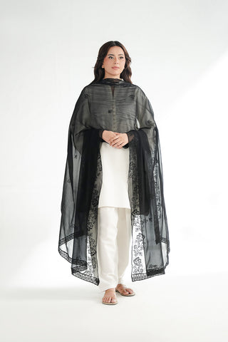 1 Piece Chiffon Embroidered Dupatta (FD0135)