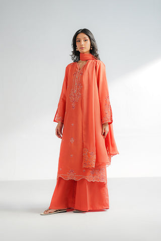 3 Piece Lawn Embroidered Suit (CS0575)