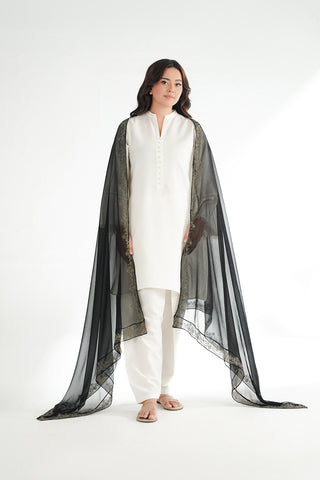 1 Piece Chiffon Embroidered Dupatta (FD0134)
