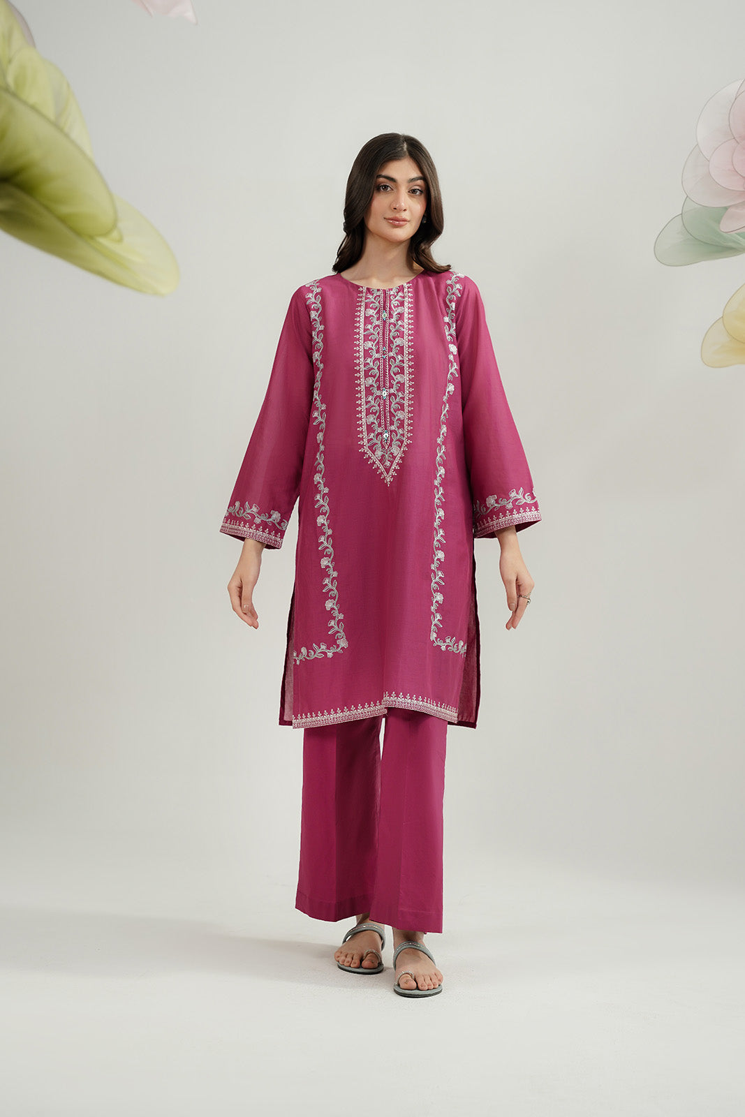 2 Piece Lawn Embroidered Suit (CP0457)