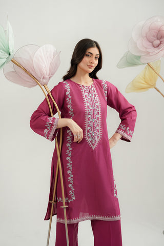 2 Piece Lawn Embroidered Suit (CP0457)
