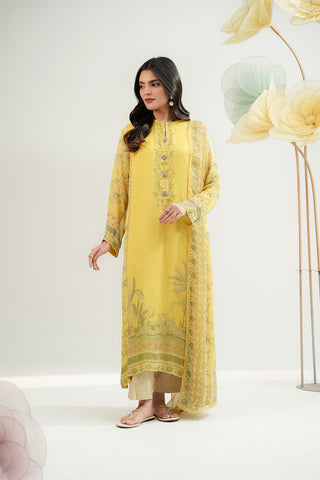 2 Piece Chiffon Printed Suit (FS0153)