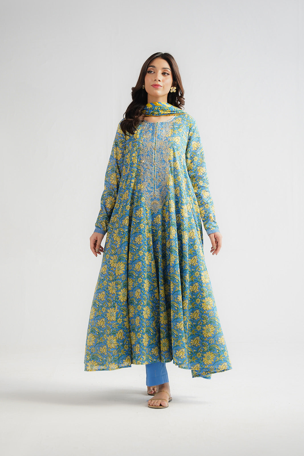 3 Piece Printed Lawn Embroidered (CP0492)