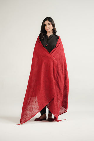 1 Piece Lawn Embroidered Shawl (CH0085)