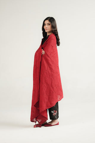 1 Piece Lawn Embroidered Shawl (CH0085)