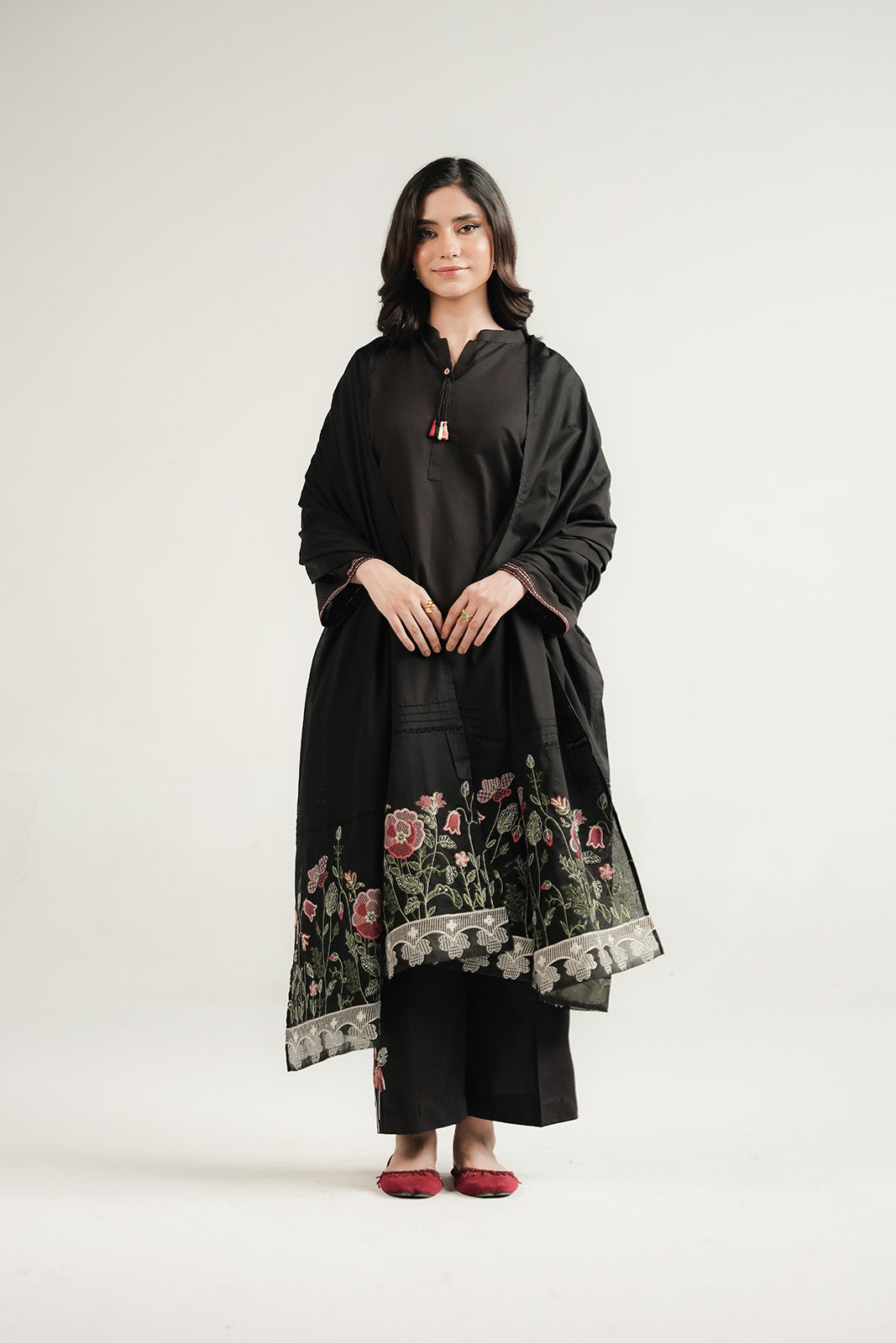 1 Piece Lawn Embroidered Shawl (CH0092)