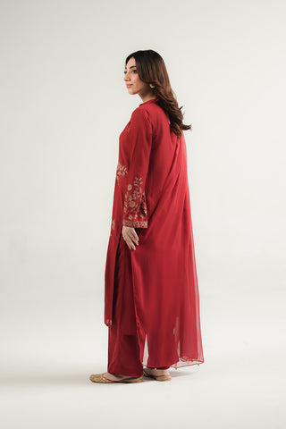 3 Piece Lawn Karandi Embroidered Suit (CP0567)