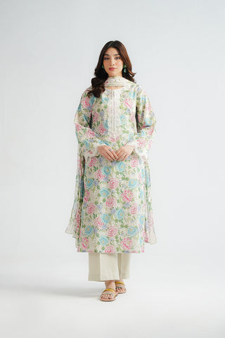 3 Piece Printed Lawn Embroidered (CP0520)