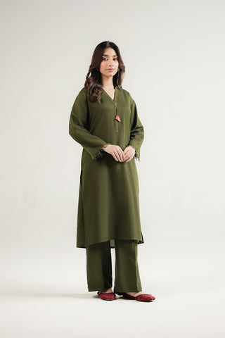 2 Piece Lawn Karandi Solid Suit (CP0538)