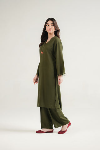 2 Piece Lawn Karandi Solid Suit (CP0538)