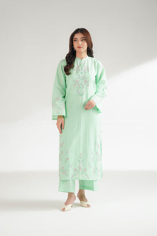 2 Piece Cotton Rip Stop Embroidered Suit (CS0559)