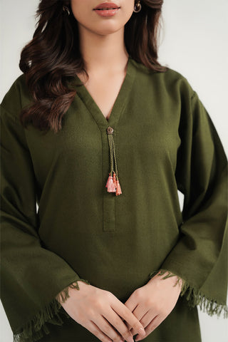 2 Piece Lawn Karandi Solid Suit (CP0538)