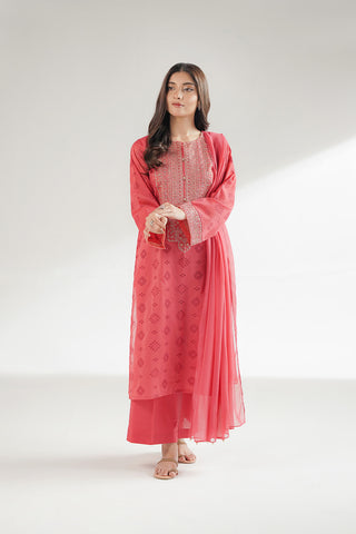 3 Piece Lawn Embroidered Suit (CS0554)