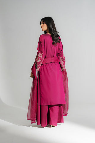 3 Piece Cotton Silk Embroidered Suit (FS0191)