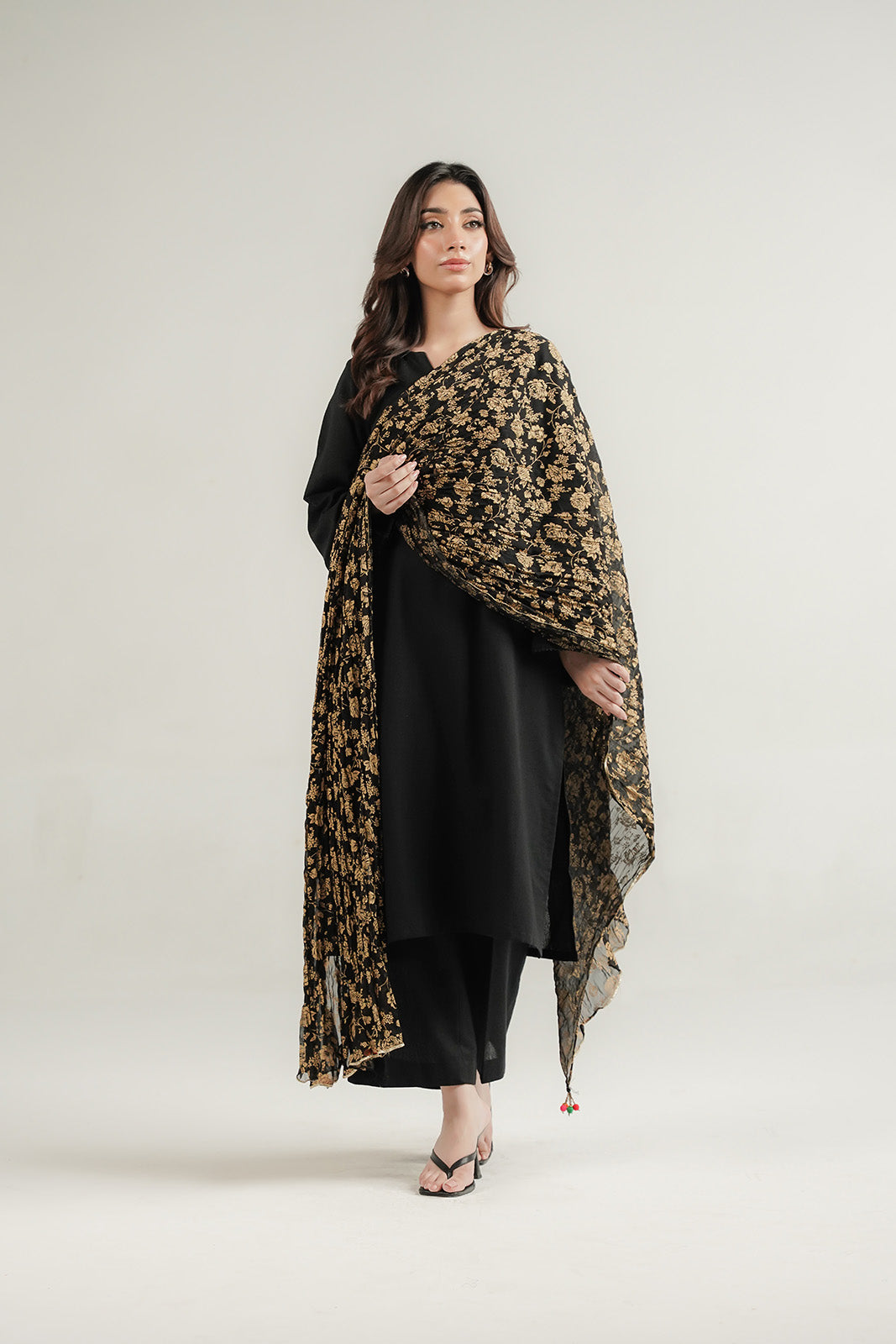 1 Piece Chiffon Printed Stole (CO0051)