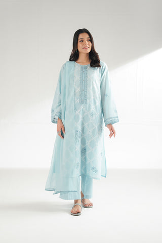 3 Piece Lawn Embroidered Suit (CS0545)