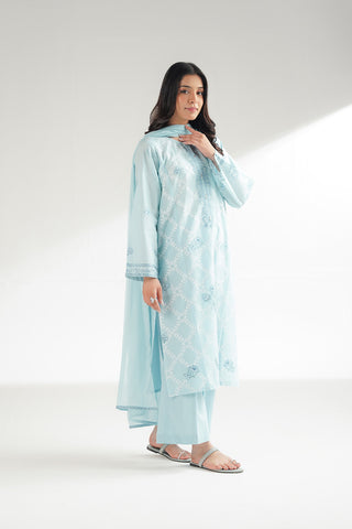 3 Piece Lawn Embroidered Suit (CS0545)