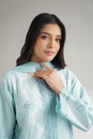 3 Piece Lawn Embroidered Suit (CS0545)