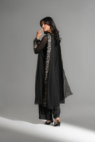 3 Piece Chiffon Embroidered Suit (FS0189)