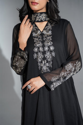 3 Piece Chiffon Embroidered Suit (FS0189)