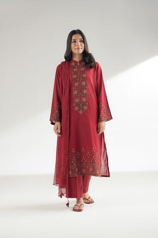 3 Piece Lawn Embroidered Suit (CS0511)