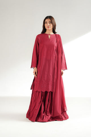 3 Piece Lawn Embroidered Suit (CS0558)