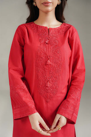 3 Piece Cotton Rip Stop Embroidered Suit (CS0693)