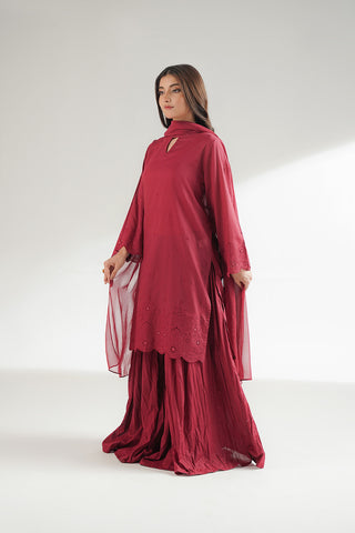 3 Piece Lawn Embroidered Suit (CS0558)