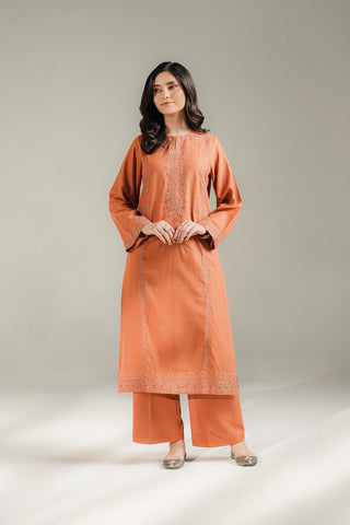 2 Piece Lawn Karandi Embroidered Suit (CS0692)