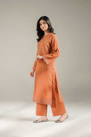 2 Piece Lawn Karandi Embroidered Suit (CS0692)