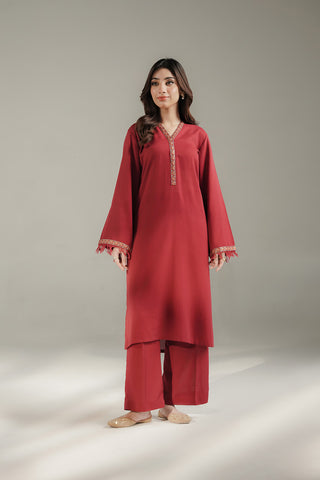 2 Piece Lawn Karandi Embroidered Suit (CS0731)