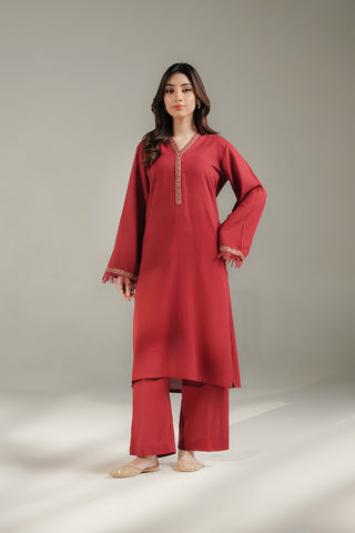 2 Piece Lawn Karandi Embroidered Suit (CS0731)