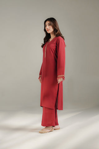 2 Piece Lawn Karandi Embroidered Suit (CS0731)