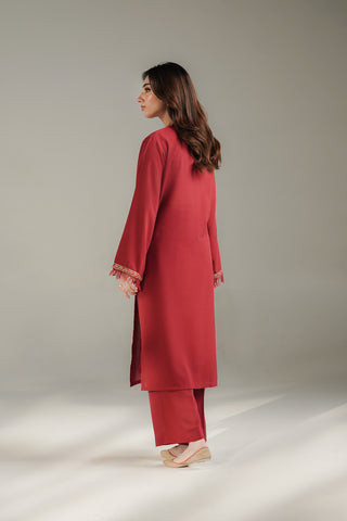 2 Piece Lawn Karandi Embroidered Suit (CS0731)