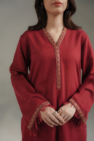 2 Piece Lawn Karandi Embroidered Suit (CS0731)