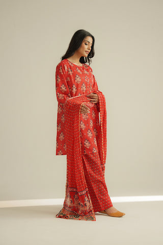 3 Piece Printed Lawn Printed Suit (CP0378)