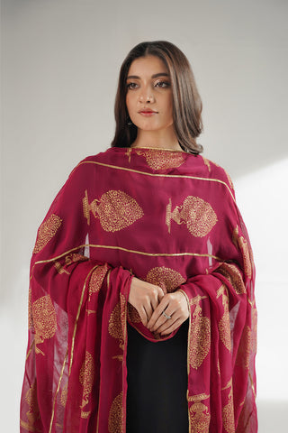 1 Piece Chiffon Printed Stole (CO0043)
